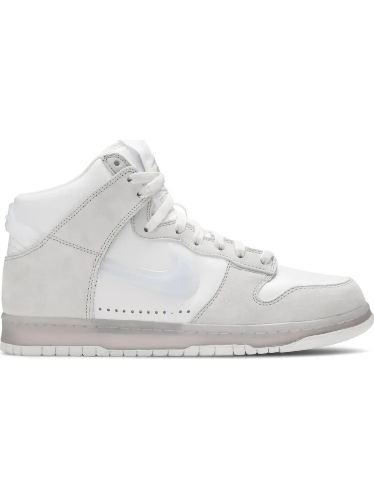 Кроссовки Nike Slam Jam x Dunk High 'White Platinum' — изображение 1 из 8, белый