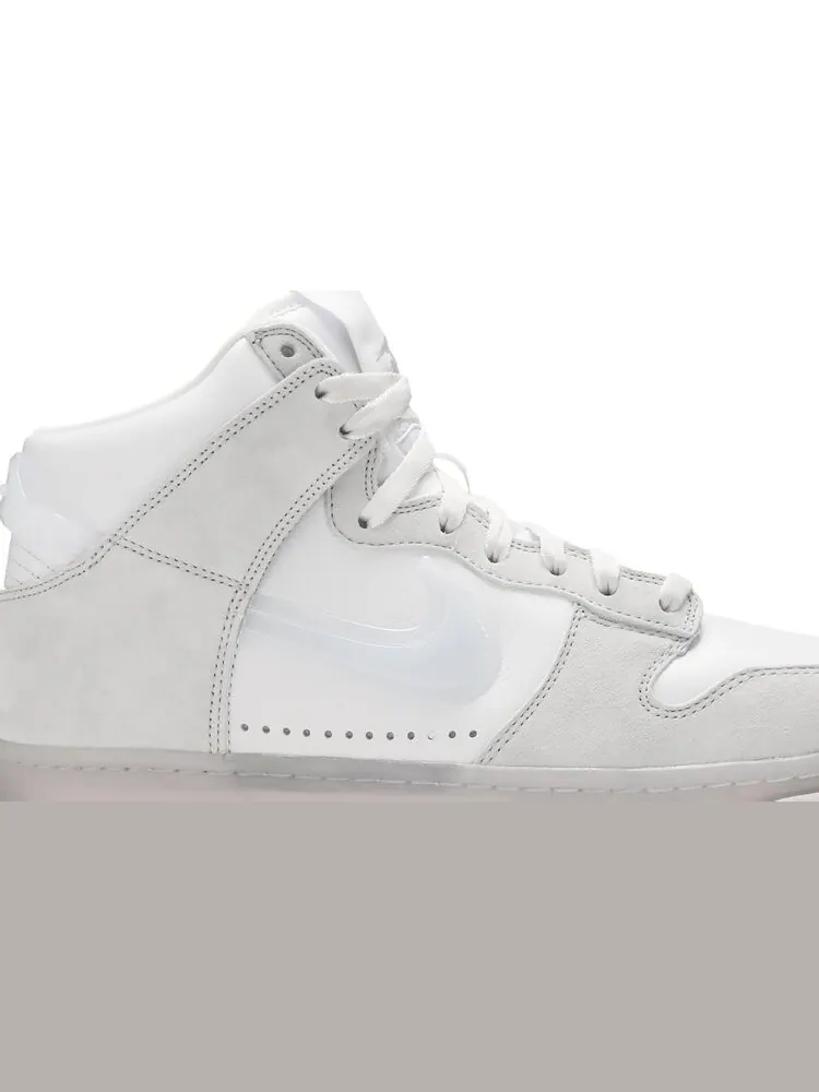 Кроссовки Nike Slam Jam x Dunk High 'White Platinum' — изображение 2 из 8, белый
