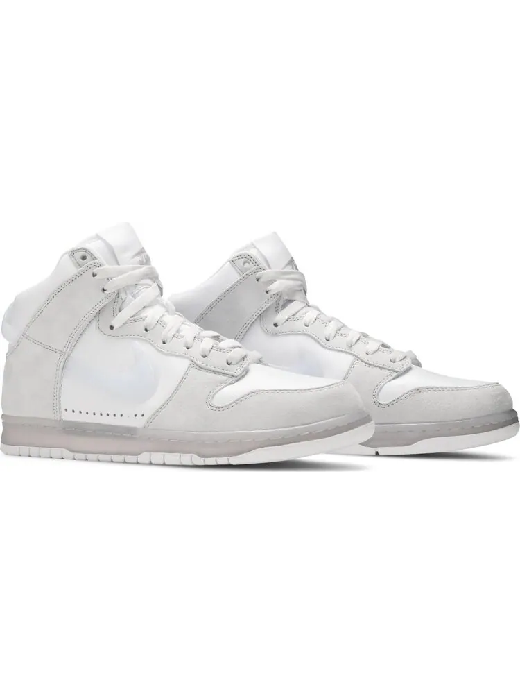 Кроссовки Nike Slam Jam x Dunk High 'White Platinum' — изображение 8 из 8, белый