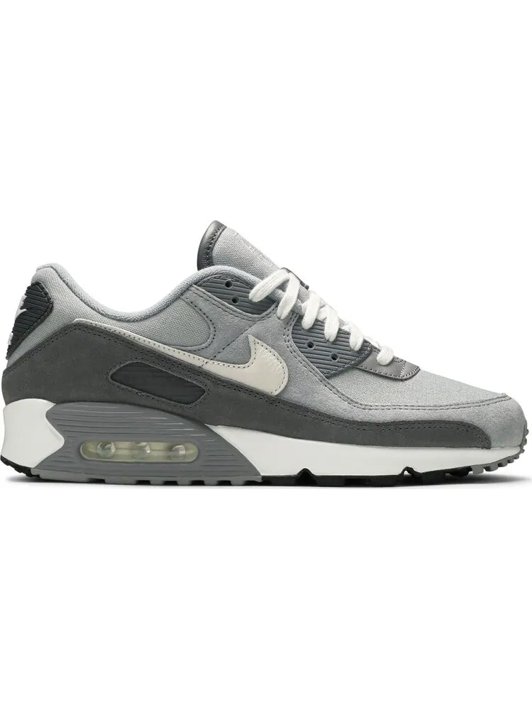 Кроссовки Nike Air Max 90 Premium 'Light Smoke Grey' — изображение 1 из 8, серый