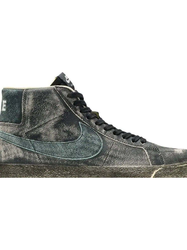 Кроссовки Nike Zoom Blazer Mid Premium SB 'Faded Black' — изображение 2 из 8, черный