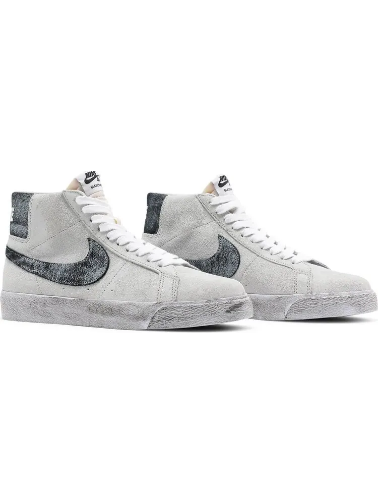 Кроссовки Nike Zoom Blazer Mid Premium SB 'Faded Pack - Grey Fog Black' — изображение 8 из 8, серый
