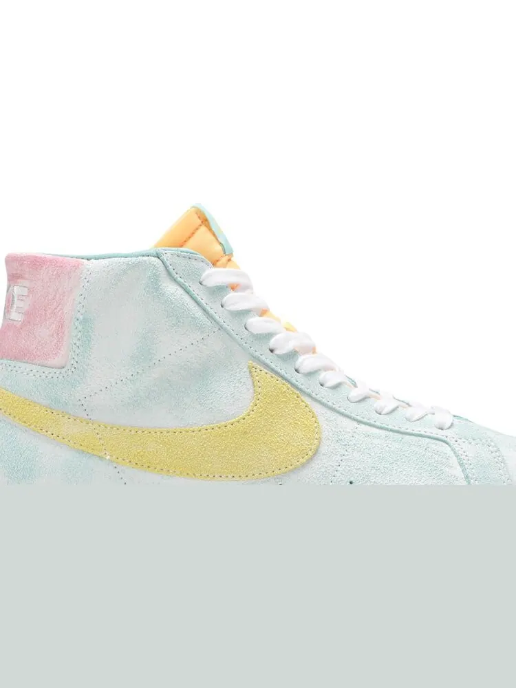 Кроссовки Nike Zoom Blazer Mid Premium SB 'Light Dew Zitron' — изображение 2 из 8, зеленый