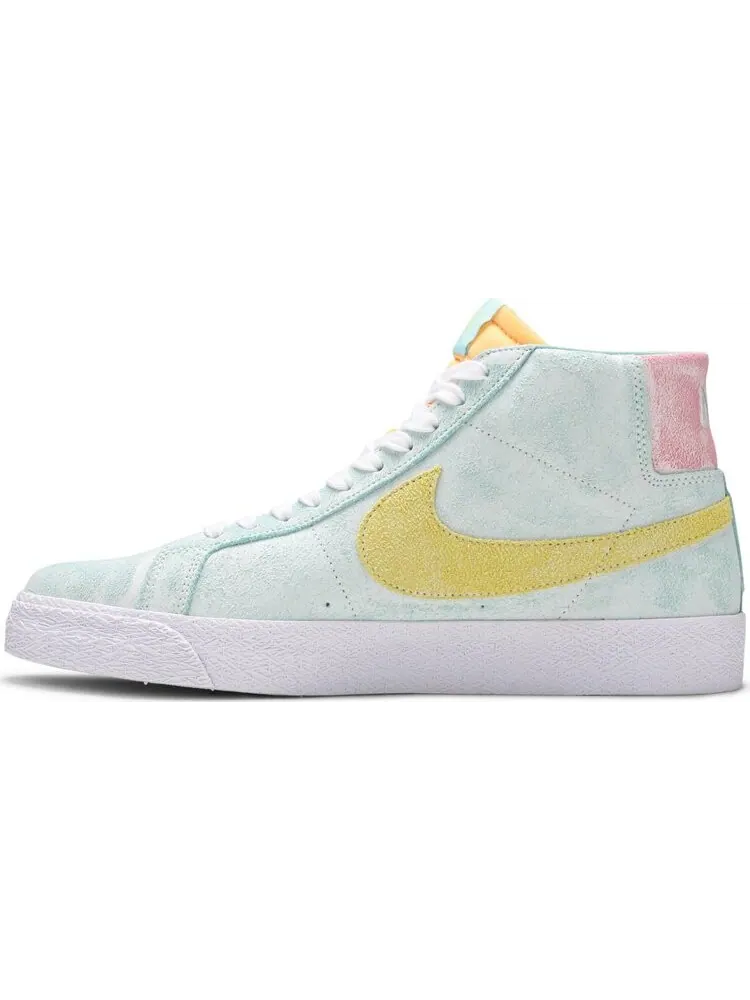 Кроссовки Nike Zoom Blazer Mid Premium SB 'Light Dew Zitron' — изображение 3 из 8, зеленый