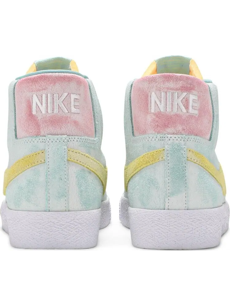 Кроссовки Nike Zoom Blazer Mid Premium SB 'Light Dew Zitron' — изображение 6 из 8, зеленый