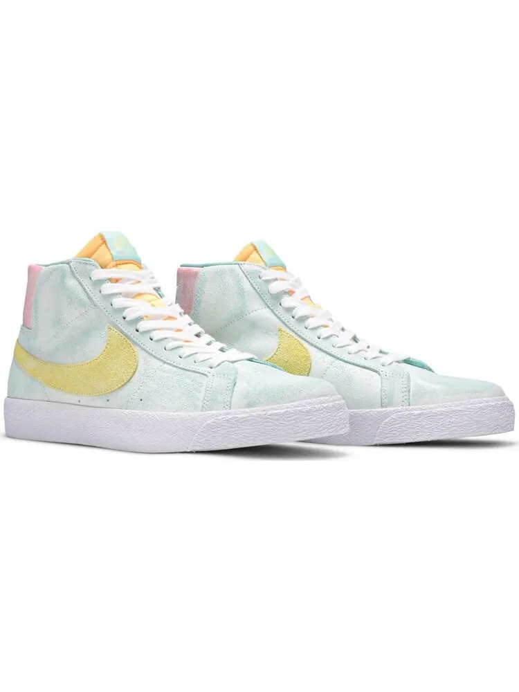 Кроссовки Nike Zoom Blazer Mid Premium SB 'Light Dew Zitron' — изображение 8 из 8, зеленый