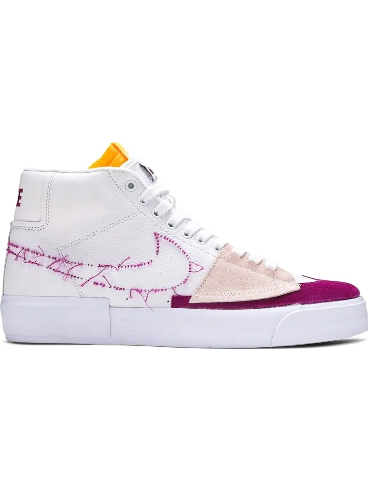Кроссовки Nike Zoom Blazer Mid Edge SB 'White Viotech' — изображение 1 из 8, белый