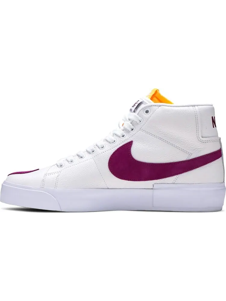 Кроссовки Nike Zoom Blazer Mid Edge SB 'White Viotech' — изображение 3 из 8, белый