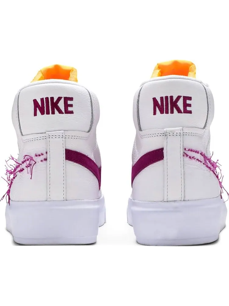 Кроссовки Nike Zoom Blazer Mid Edge SB 'White Viotech' — изображение 6 из 8, белый
