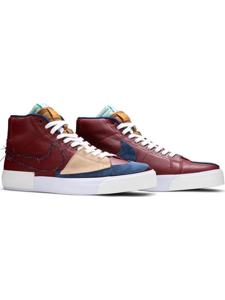 Кроссовки Nike Zoom Blazer Mid Edge SB 'Team Red Navy' — изображение 8 из 8, красный