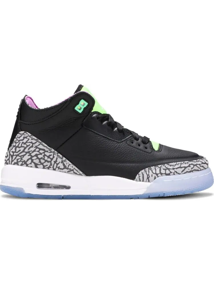 Кроссовки Air Jordan 3 Retro GS Electric Green — изображение 1 из 8, черный