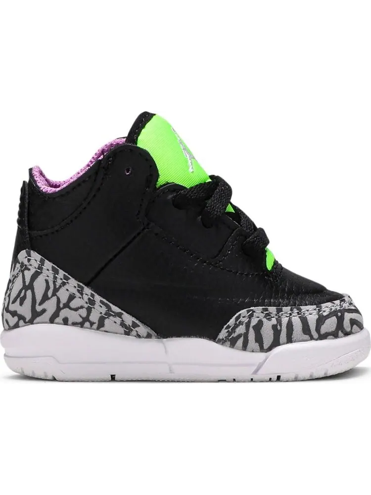 Кроссовки Air Jordan 3 Retro TD Electric Green — изображение 1 из 8, черный