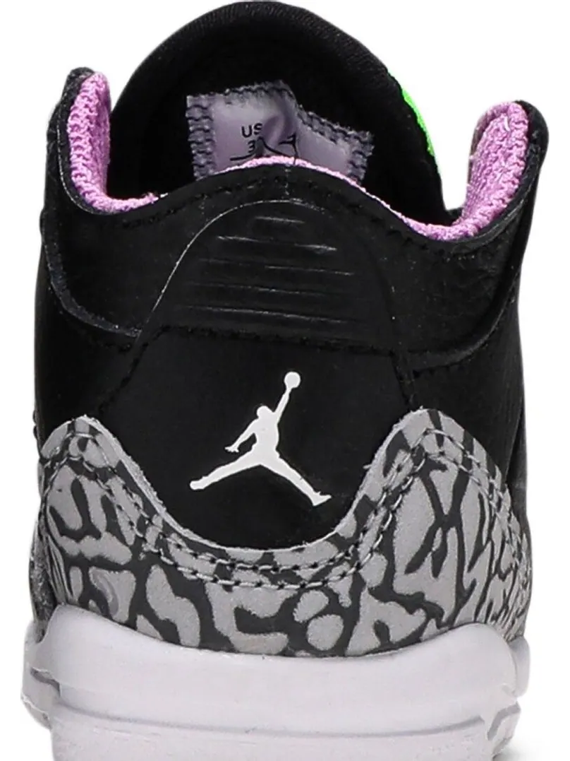 Кроссовки Air Jordan 3 Retro TD Electric Green — изображение 7 из 8, черный