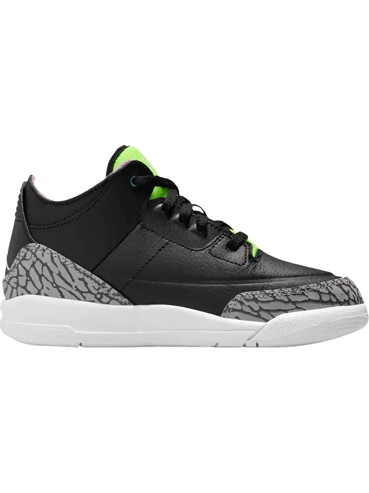 Кроссовки Air Jordan 3 Retro PS Electric Green — изображение 1 из 1, черный