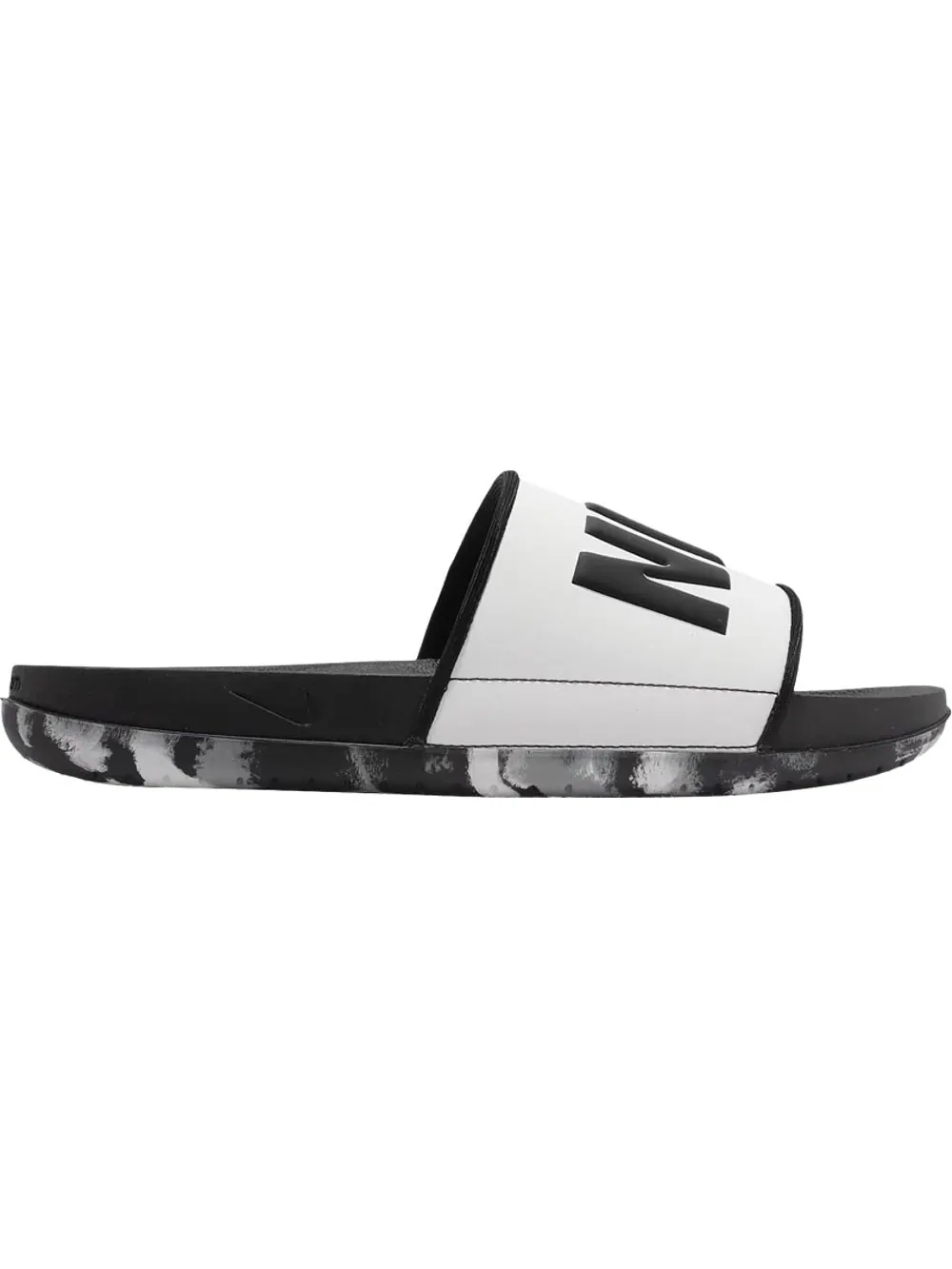 Шлепки Nike Offcourt Slide Marble Black White — изображение 1 из 1, черный/белый