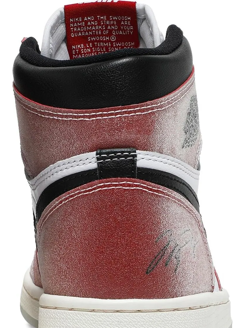 Кроссовки Trophy Room x Air Jordan 1 Retro High OG SP Chicago — изображение 7 из 8, красный