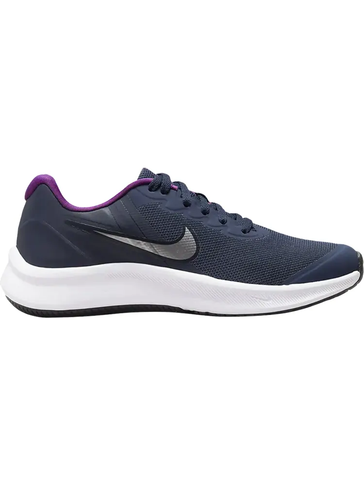 Кроссовки Nike Star Runner 3 GS 'Midnight Navy Vivid Purple' — изображение 1 из 1, синий