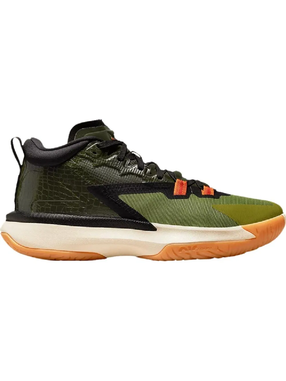 Кроссовки Nike Air Jordan Zion 1 PF Let's Dance — изображение 1 из 1, черный/зеленый/бежевый