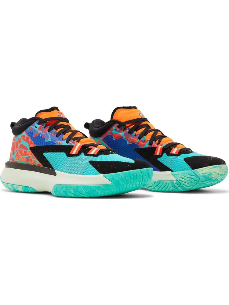 Кроссовки Jordan Zion 1 PF 'Hyper Jade' — изображение 2 из 8, бирюзовый