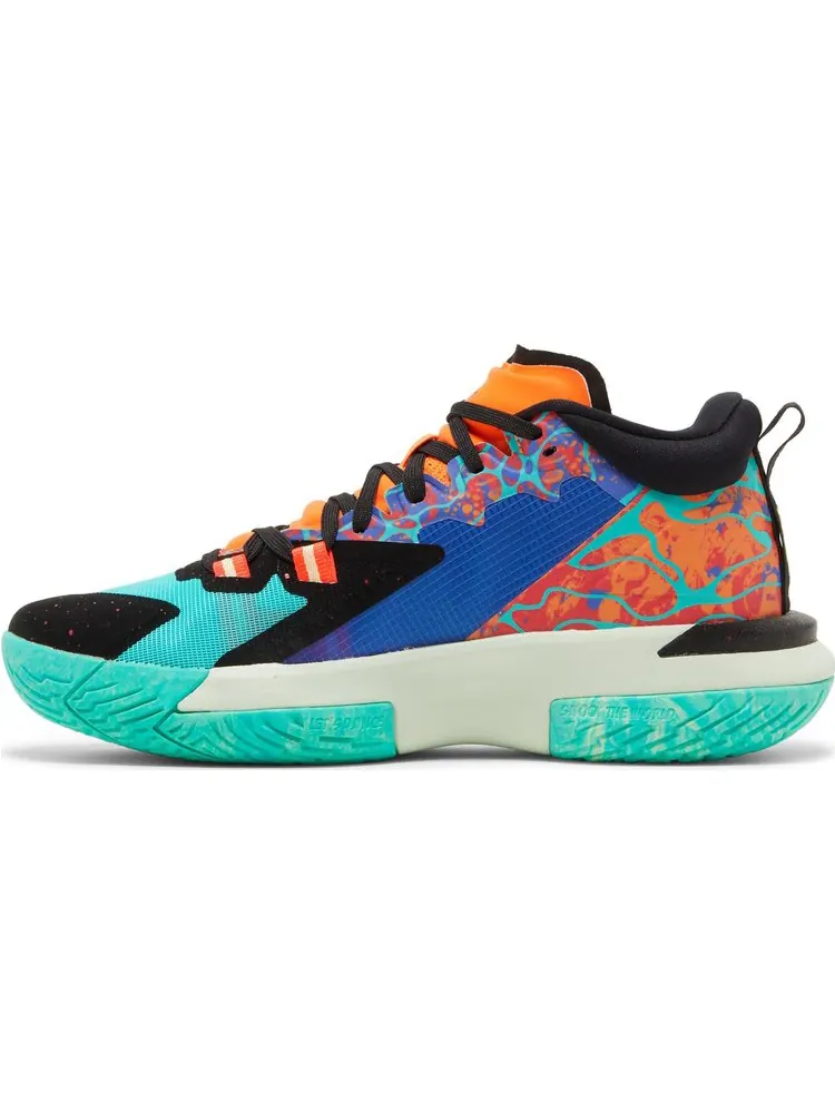 Кроссовки Jordan Zion 1 PF 'Hyper Jade' — изображение 7 из 8, бирюзовый