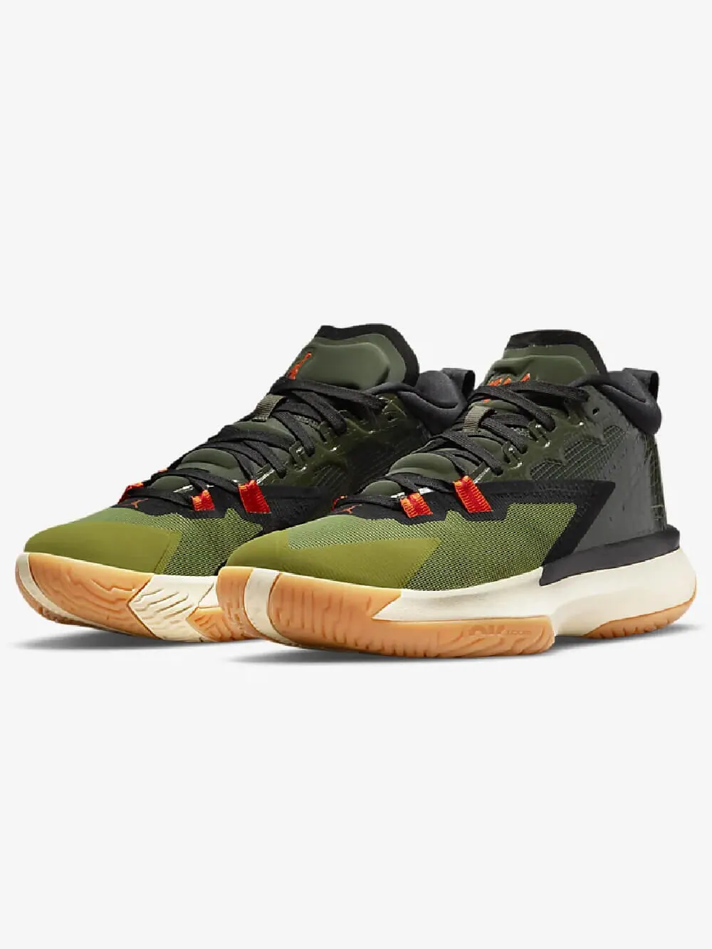 Кроссовки Nike Air Jordan Zion 1 — изображение 2 из 8, зеленый/бежевый