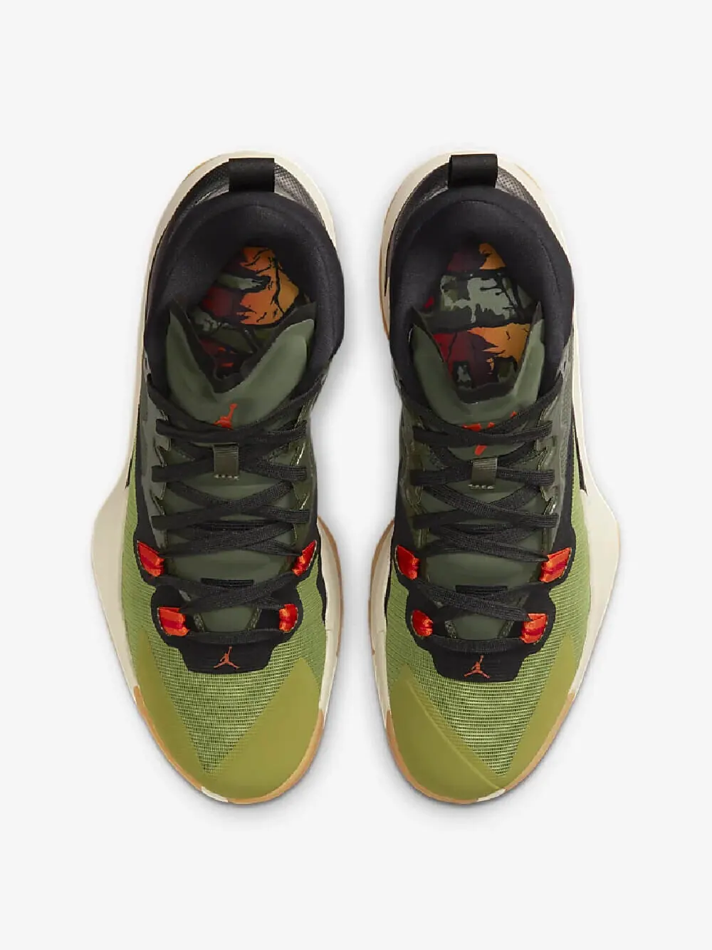 Кроссовки Nike Air Jordan Zion 1 — изображение 3 из 8, зеленый/бежевый