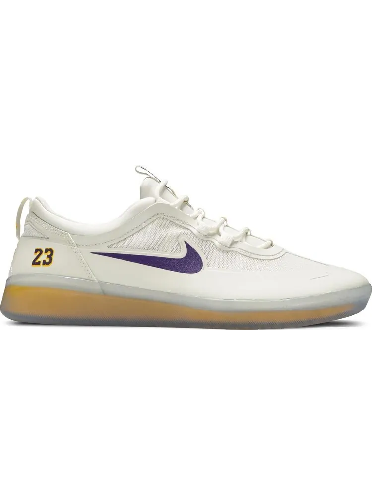 Кроссовки Nike NBA x Nyjah Free 2 SB 'Lakers' — изображение 1 из 8, белый