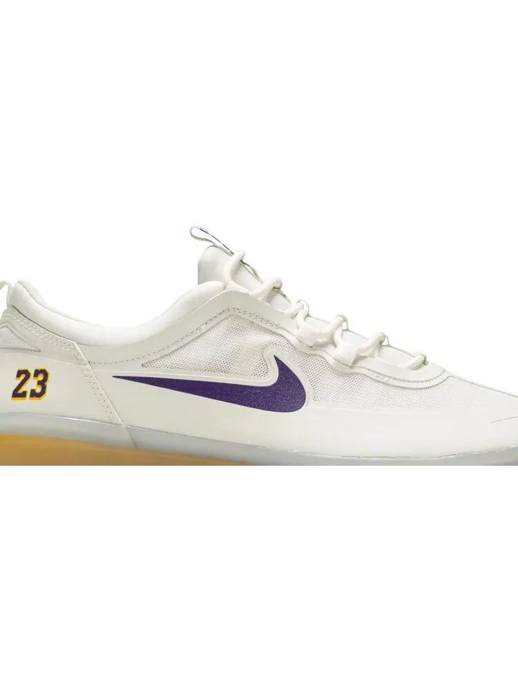 Кроссовки Nike NBA x Nyjah Free 2 SB 'Lakers' — изображение 2 из 8, белый