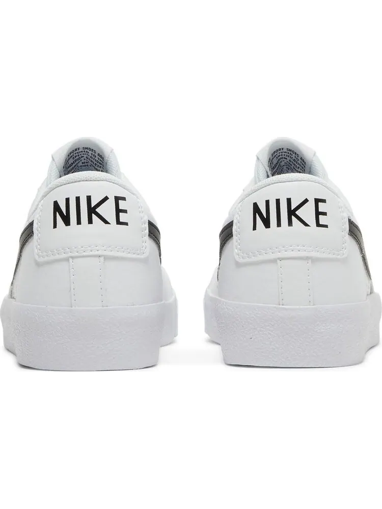 Кроссовки Nike Blazer Low '77 GS 'White Black' — изображение 6 из 8, белый