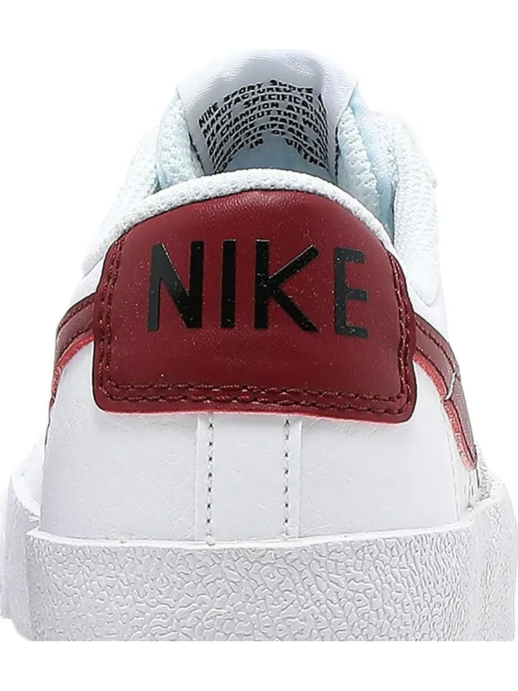 Кроссовки Nike Blazer Low '77 GS 'White Team Red' — изображение 7 из 8, белый