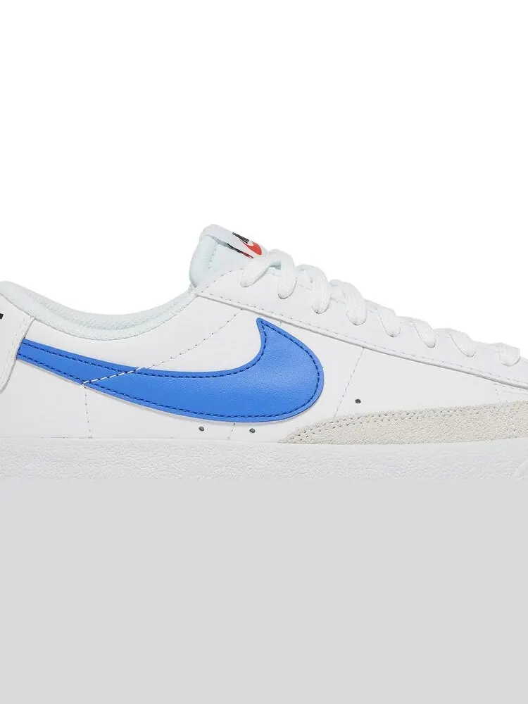 Кроссовки Nike Blazer Low '77 GS 'White Chlorophyll Medium Blue' — изображение 2 из 8, белый