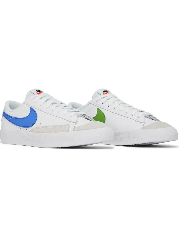 Кроссовки Nike Blazer Low '77 GS 'White Chlorophyll Medium Blue' — изображение 8 из 8, белый