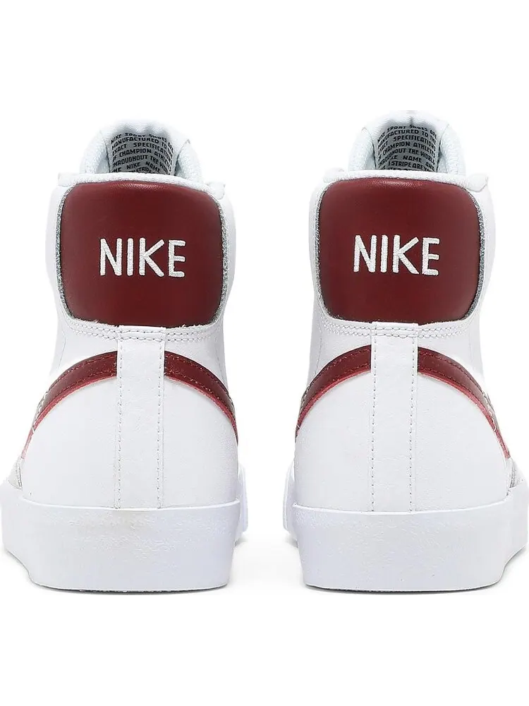 Кроссовки Nike Blazer Mid '77 GS 'White Team Red' — изображение 6 из 8, белый
