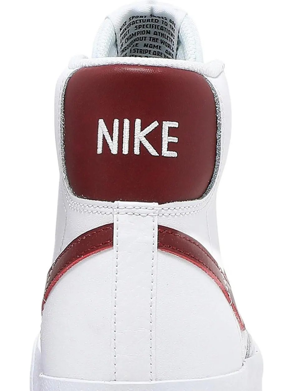 Кроссовки Nike Blazer Mid '77 GS 'White Team Red' — изображение 7 из 8, белый