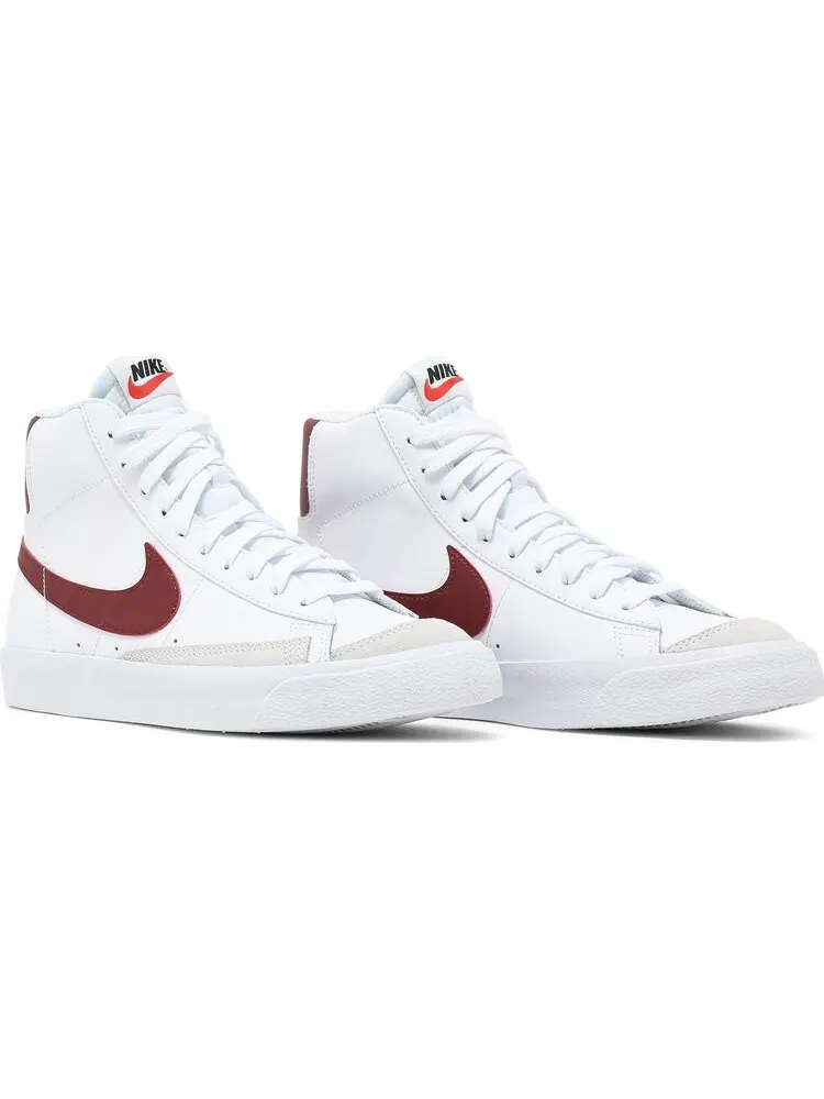 Кроссовки Nike Blazer Mid '77 GS 'White Team Red' — изображение 8 из 8, белый