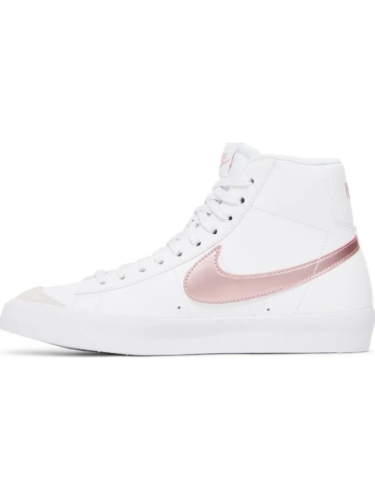 Кроссовки Nike Blazer Mid '77 GS 'White Pink Glaze' — изображение 3 из 8, белый