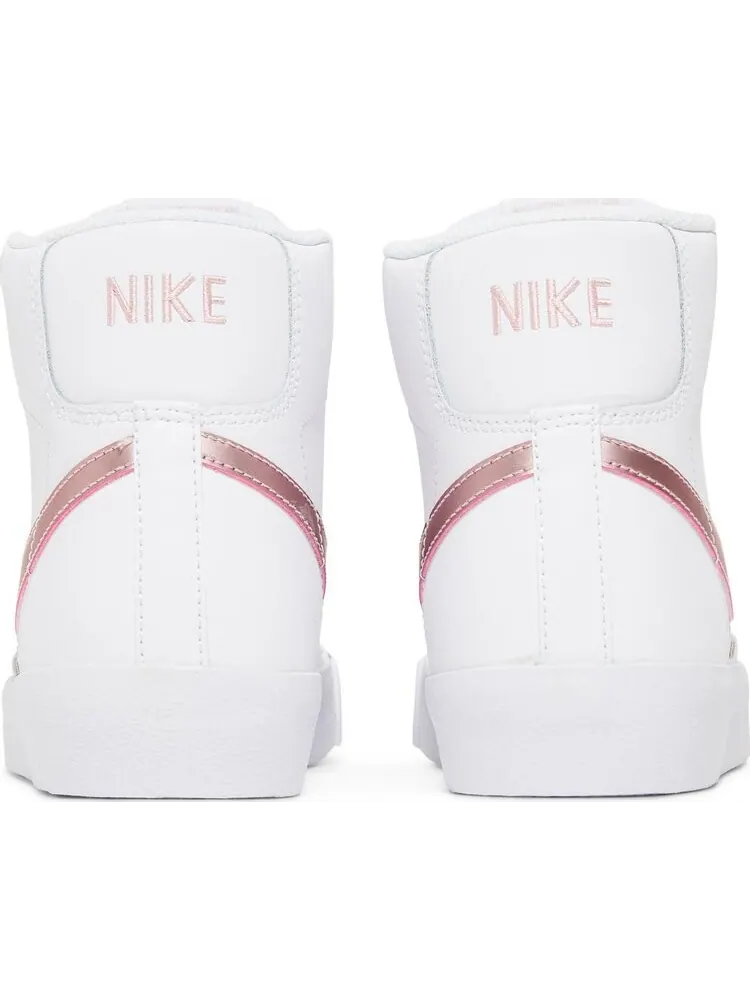 Кроссовки Nike Blazer Mid '77 GS 'White Pink Glaze' — изображение 6 из 8, белый
