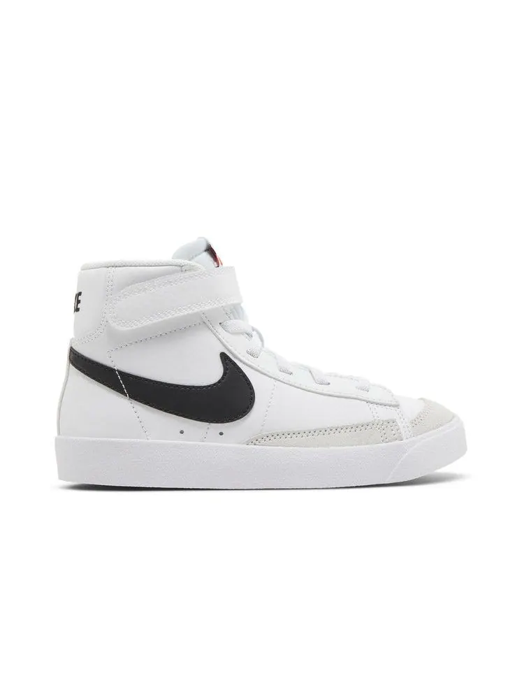 Кроссовки Nike Blazer Mid '77 PS 'White Black' — изображение 2 из 9, белый/оранжевый/черный