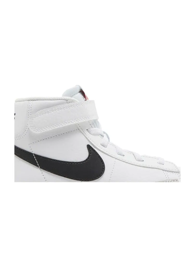 Кроссовки Nike Blazer Mid '77 PS 'White Black' — изображение 3 из 9, белый/оранжевый/черный