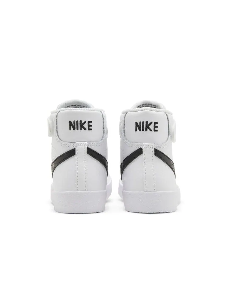 Кроссовки Nike Blazer Mid '77 PS 'White Black' — изображение 7 из 9, белый/оранжевый/черный