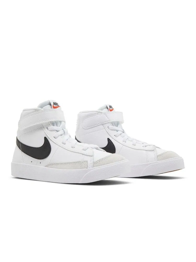 Кроссовки Nike Blazer Mid '77 PS 'White Black' — изображение 9 из 9, белый/оранжевый/черный