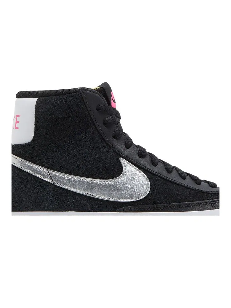 Кроссовки Nike Wmns Blazer Mid Vintage '77 'Black Metallic Silver' — изображение 3 из 9