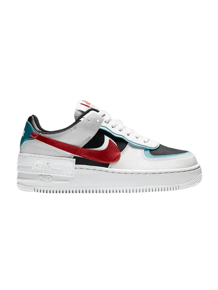 Кроссовки Nike Wmns Air Force 1 Shadow — изображение 1 из 1, белый голубой