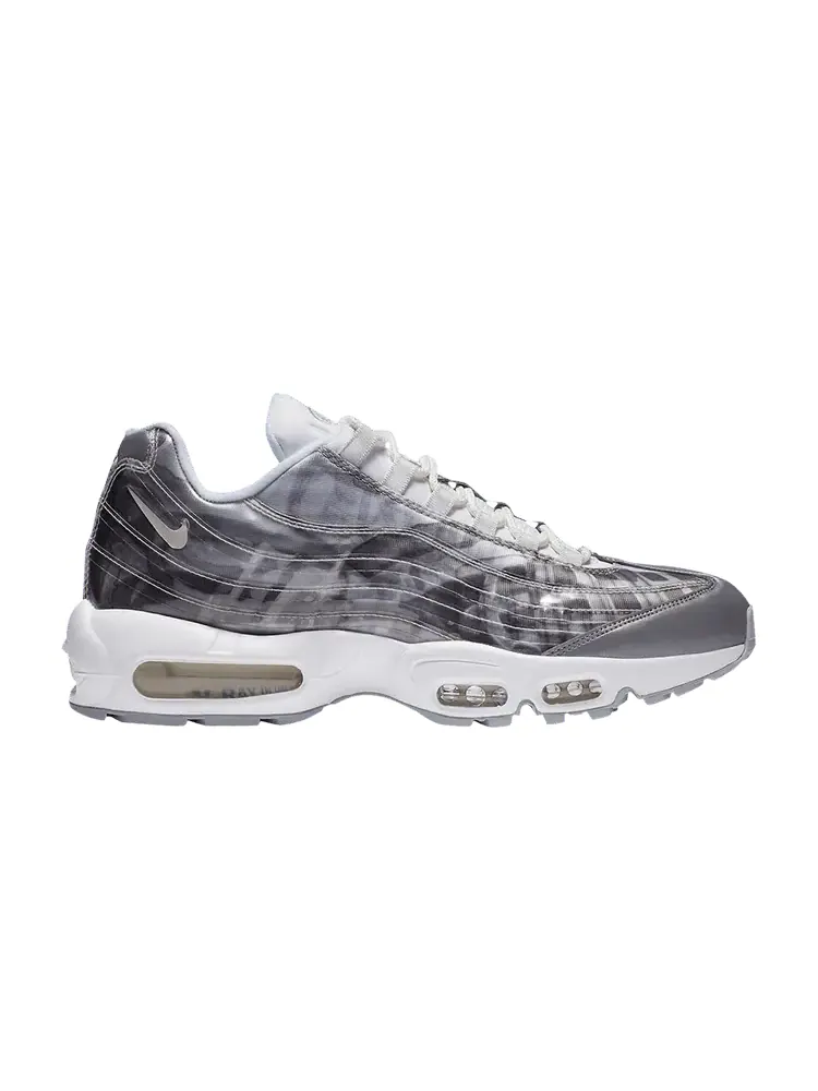 Кроссовки Nike Air Max 95 'Footprint' — изображение 1 из 1, белый//платиновый/серый