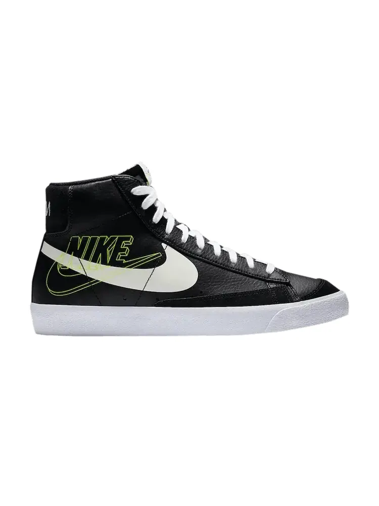 Кроссовки Nike Blazer Mid '77 Vintage 'Reverse Logo - Black' — изображение 1 из 1, черный//белый