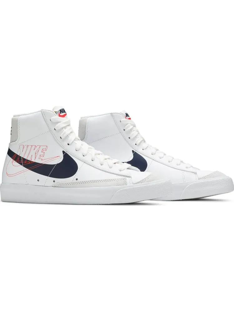 Кроссовки Nike Blazer Mid '77 Vintage 'Reverse Logo' — изображение 8 из 8, белый