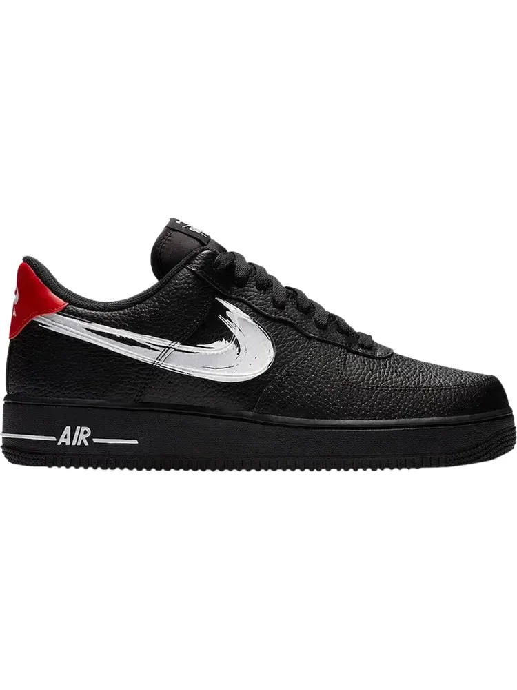 Кроссовки Nike Air Force 1 Low 'Brushstroke - Black' — изображение 1 из 1, черный