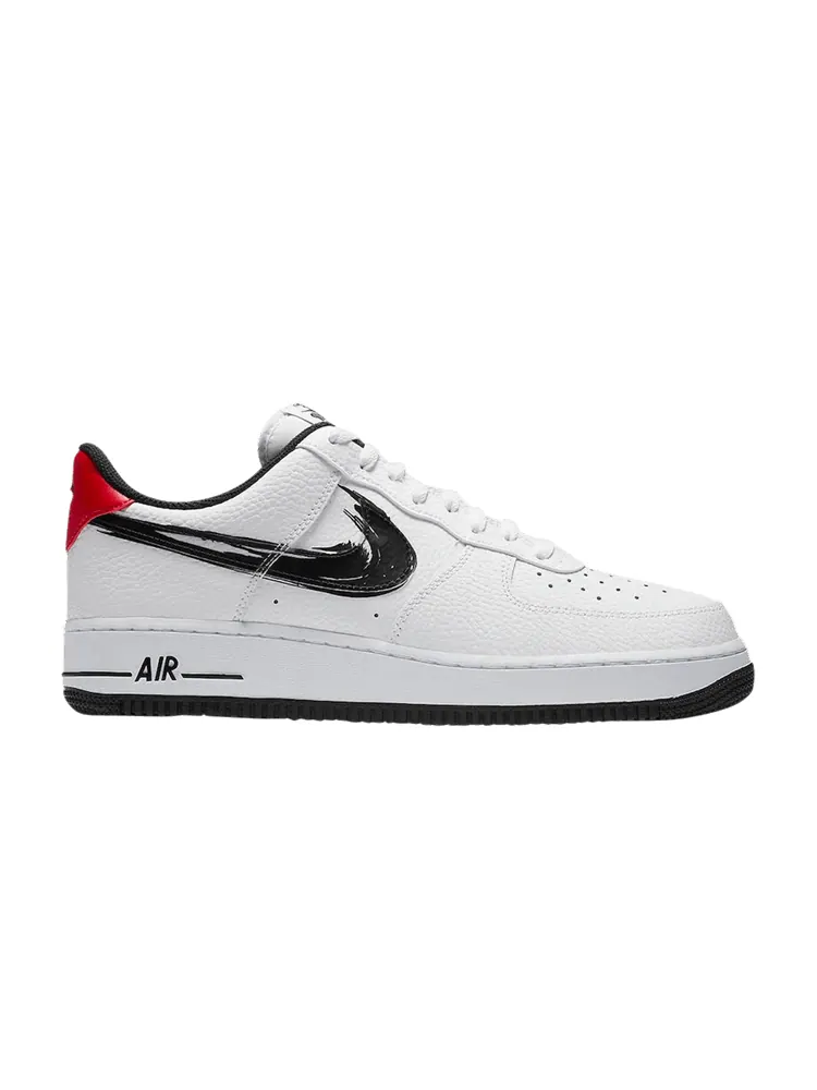 Кроссовки Nike Air Force 1 Low 'Brushstroke - White' — изображение 1 из 1, белый/красный/черный