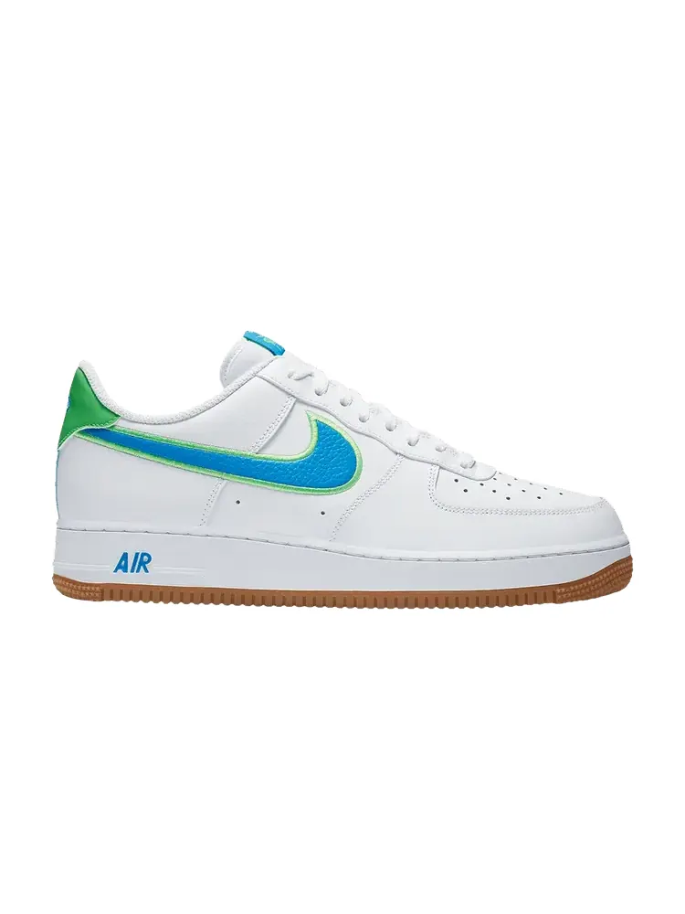 Кроссовки Nike Air Force 1 Low 'White Bright Blue Green' — изображение 1 из 1, белый