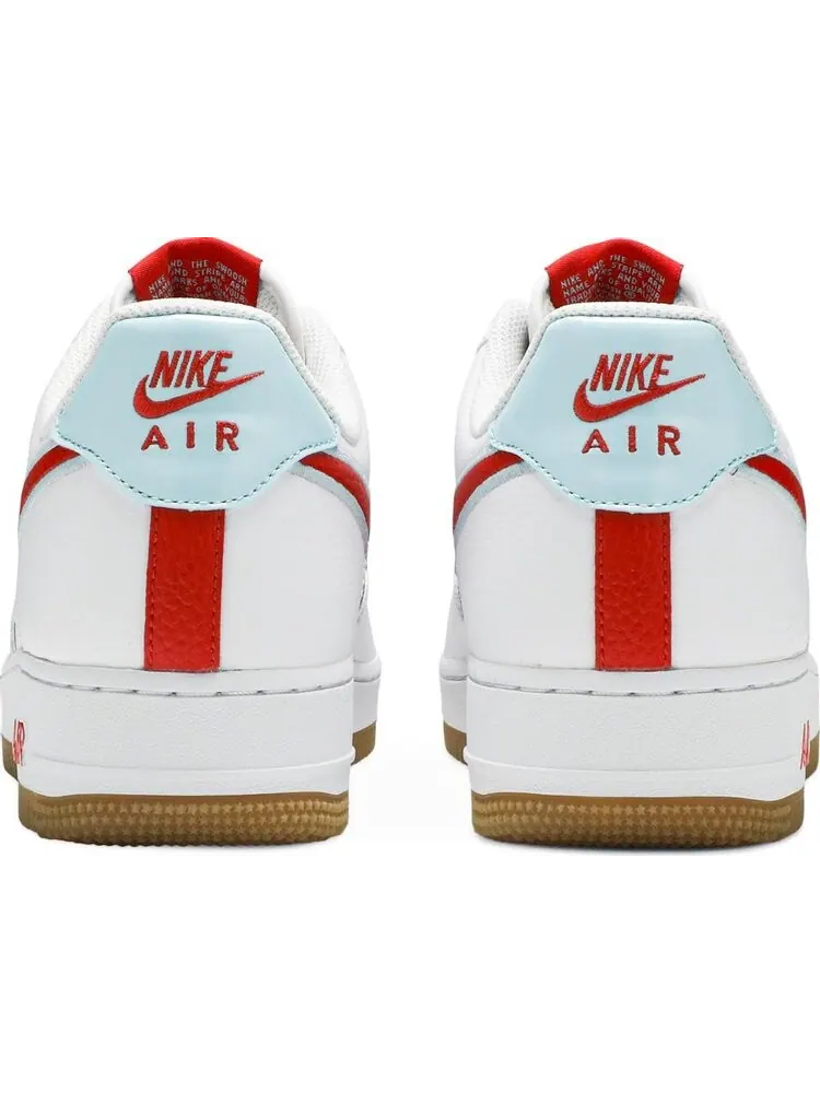 Кроссовки Nike Air Force 1 Low 'White Chile Red' — изображение 6 из 8, белый